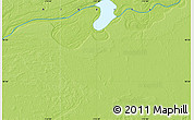 Physical Map of the area around 58° 30' 22" N, 113° 49' 29" W