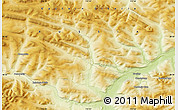 Physical Map of the area around 58° 30' 22" N, 115° 40' 30" E