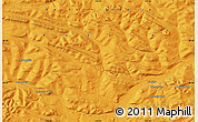 Political Map of the area around 58° 30' 22" N, 115° 40' 30" E