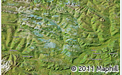 Satellite Map of the area around 58° 30' 22" N, 115° 40' 30" E