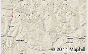 Shaded Relief Map of the area around 58° 30' 22" N, 115° 40' 30" E