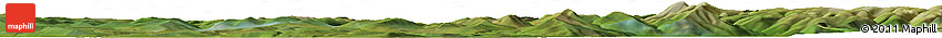 Satellite Horizon Map of the Area around 58° 30' 22" N, 116° 31' 30" E