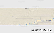 Shaded Relief Panoramic Map of the area around 58° 30' 22" N, 116° 22' 30" W