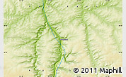 Physical Map of the area around 58° 30' 22" N, 121° 37' 30" E