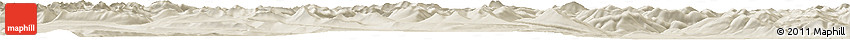 Shaded Relief Horizon Map of the Area around 58° 30' 22" N, 127° 25' 30" W Shaded Relief Horizon Map of the Area around 58° 30' 22" N, 127° 25' 30" W