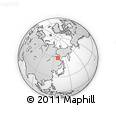 Outline Map of the Area around 58° 30' 22" N, 130° 7' 30" E, rectangular outline