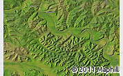 Satellite Map of the area around 58° 30' 22" N, 134° 22' 30" E