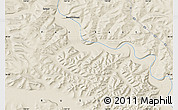 Shaded Relief Map of the area around 58° 30' 22" N, 134° 22' 30" E