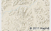 Shaded Relief Map of the area around 58° 30' 22" N, 137° 46' 30" E