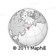 Outline Map of the Area around 58° 30' 22" N, 154° 46' 30" E, rectangular outline