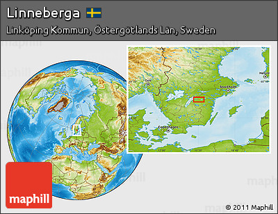 Physical Location Map of Linneberga