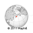 Outline Map of the Area around 58° 30' 22" N, 164° 58' 29" E, rectangular outline