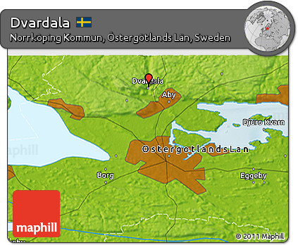 Physical 3D Map of Dvardala