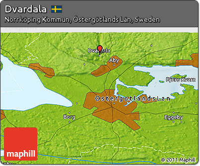 Physical 3D Map of Dvardala