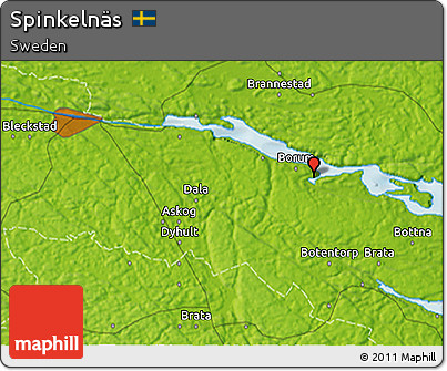 Physical 3D Map of Spinkelnäs