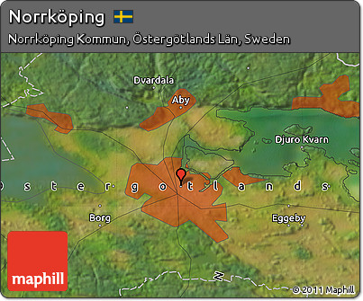 Satellite Map of Norrköping