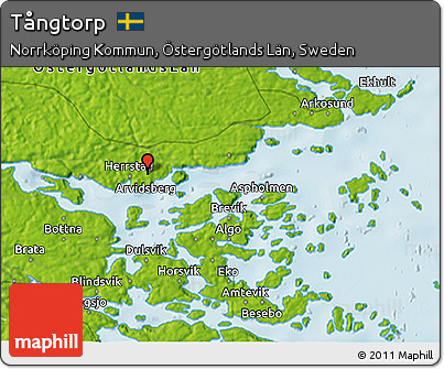 Physical 3D Map of Tångtorp