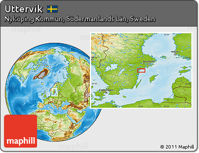 Physical Location Map of Uttervik