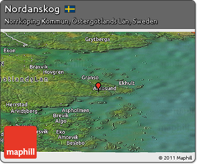 Satellite Panoramic Map of Nordanskog