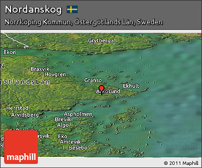 Satellite Panoramic Map of Nordanskog