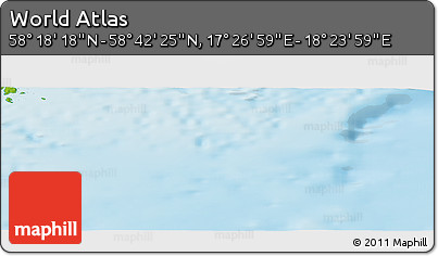 Physical Panoramic Map of the Area around 58° 30' 22" N, 17° 55' 29" E