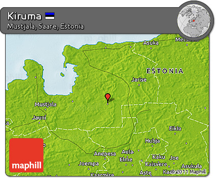 Physical 3D Map of Kiruma