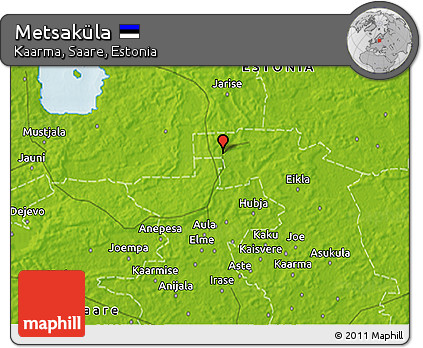 Physical 3D Map of Metsaküla