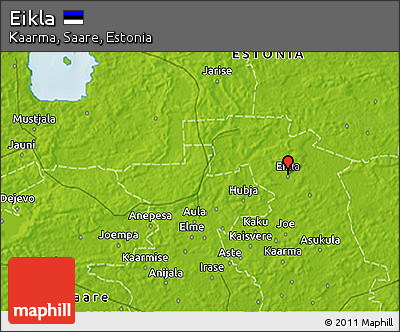 Physical 3D Map of Eikla