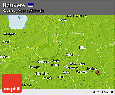 Physical 3D Map of Uduvere