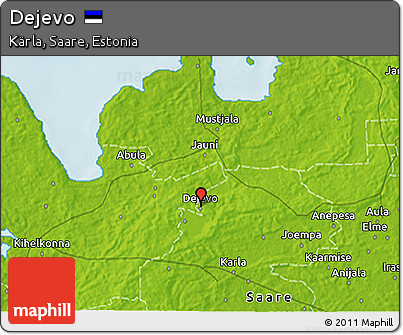 Physical 3D Map of Dejevo