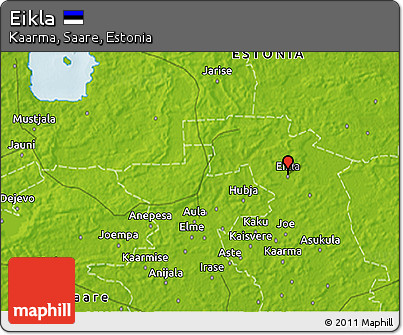 Physical 3D Map of Eikla
