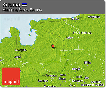 Physical 3D Map of Kiruma