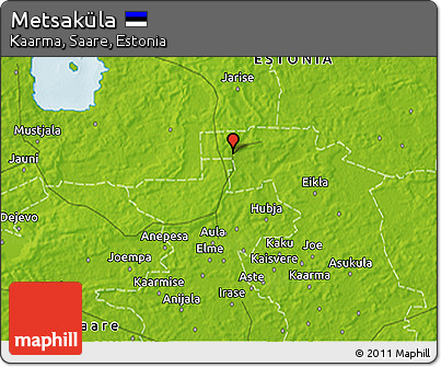 Physical 3D Map of Metsaküla