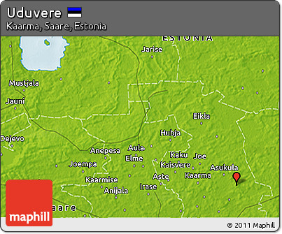 Physical 3D Map of Uduvere