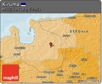 Political 3D Map of Kiruma