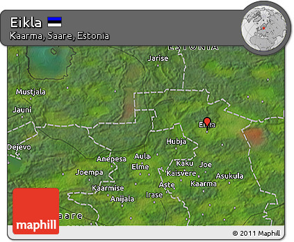 Satellite 3D Map of Eikla