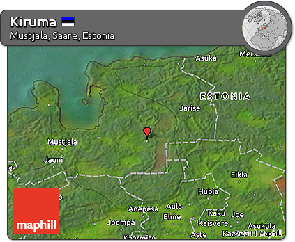 Satellite 3D Map of Kiruma