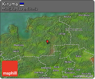 Satellite 3D Map of Kiruma