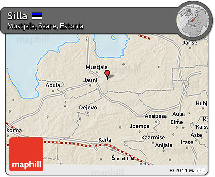 Shaded Relief 3D Map of Silla