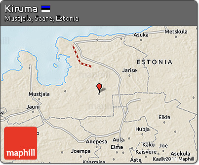 Shaded Relief 3D Map of Kiruma