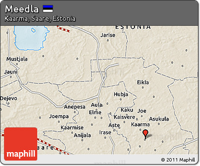 Shaded Relief 3D Map of Meedla