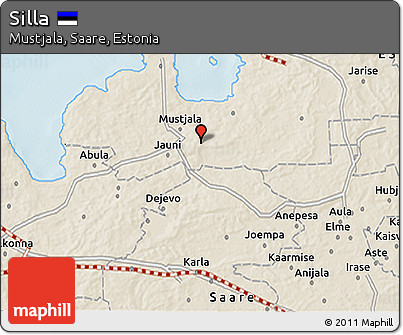 Shaded Relief 3D Map of Silla