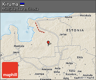 Shaded Relief 3D Map of Kiruma