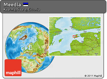 Physical Location Map of Meedla