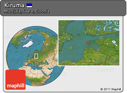 Satellite Location Map of Kiruma