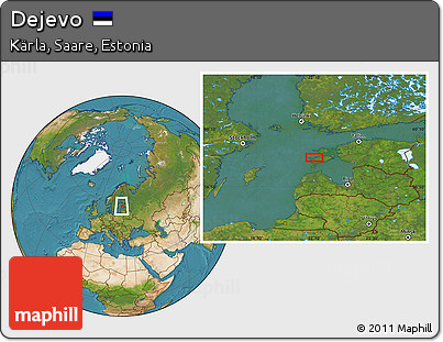 Satellite Location Map of Dejevo