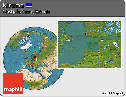 Satellite Location Map of Kiruma
