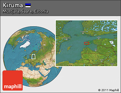 Satellite Location Map of Kiruma