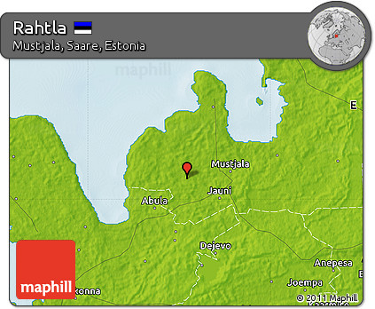 Physical Map of Rahtla
