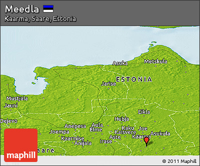Physical Panoramic Map of Meedla